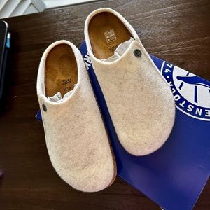 Birkenstock Zermatt size 39 US women’s 8/8.5 men’s 6/6.5 reg. fit creamcolorEcru